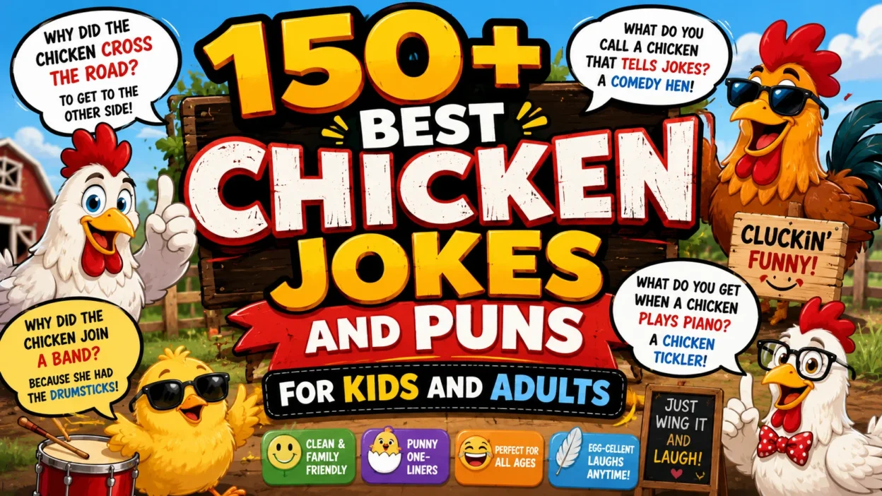 150+ Best Chicken Jokes and Puns for Kids and Adults