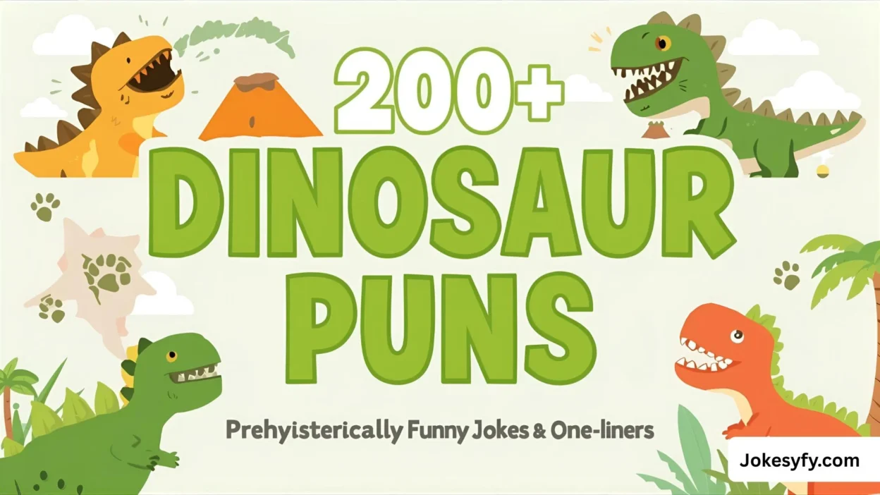 200+ Dinosaur Puns Prehysterically Funny Jokes & One-Liners