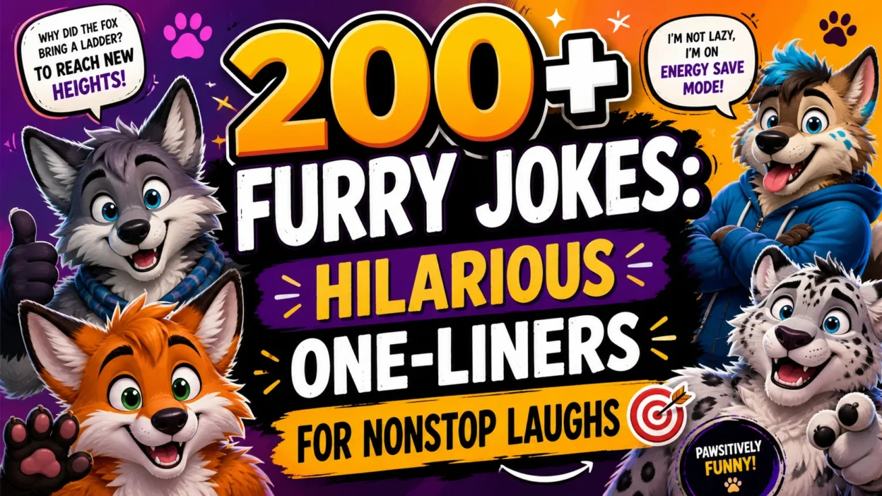 200+ Furry Jokes Hilarious One-Liners for Nonstop Laughs 🎯