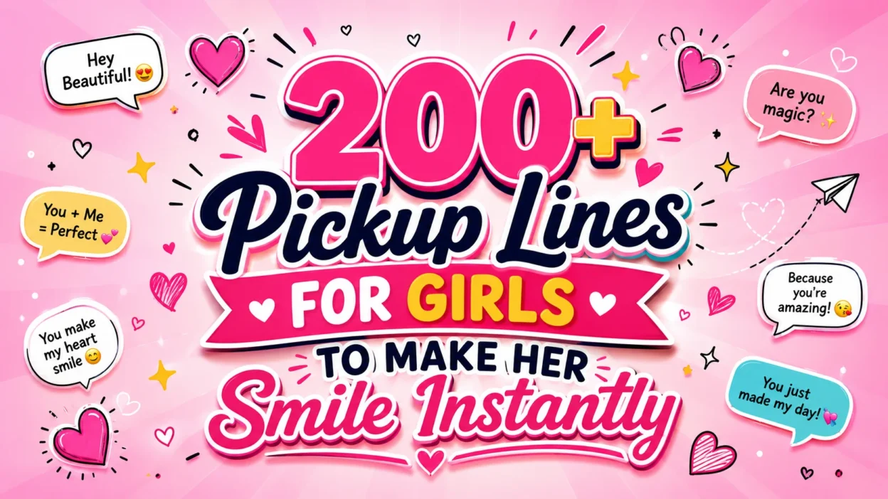 200+ Pickup Lines for Girls to Make Her Smile Instantly