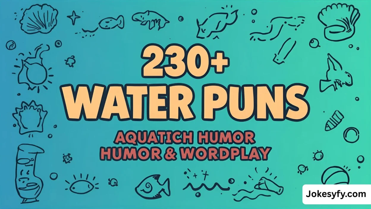 230+ Water Puns Collection of Aquatic Humor & Wordplay