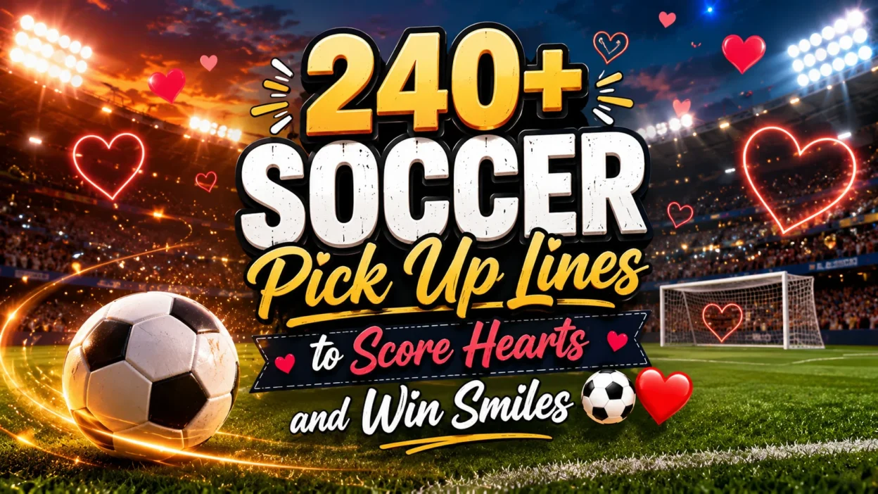 240+ Soccer Pick Up Lines to Score Hearts and Win Smiles