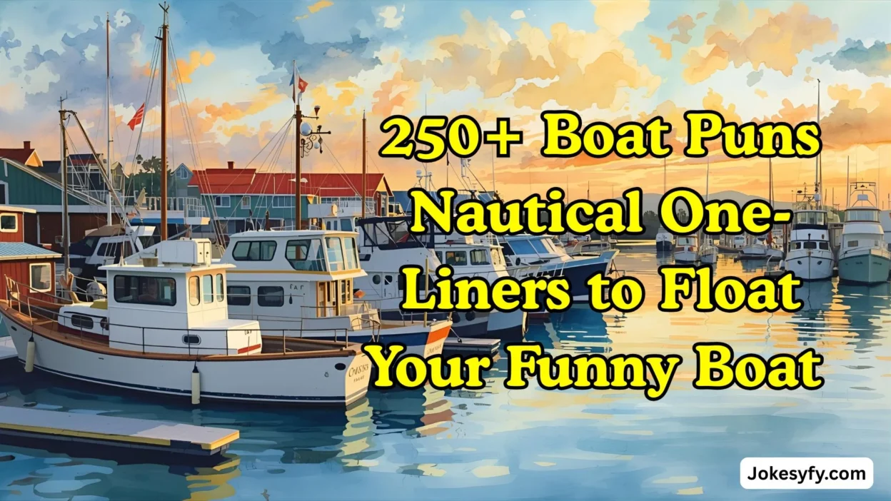 250+ Boat Puns Nautical One-Liners to Float Your Funny Boat 🚤