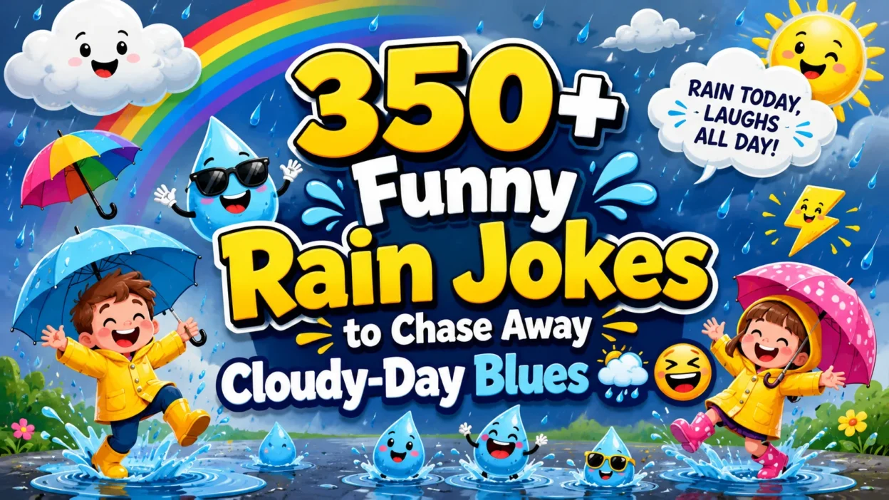 250+ Funny Rain Jokes to Chase Away Cloudy-Day Blues 🌦️