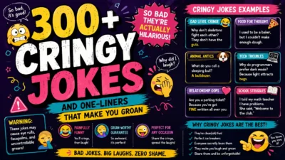 300+ Cringy Jokes and One-Liners So Bad They’re Hilarious