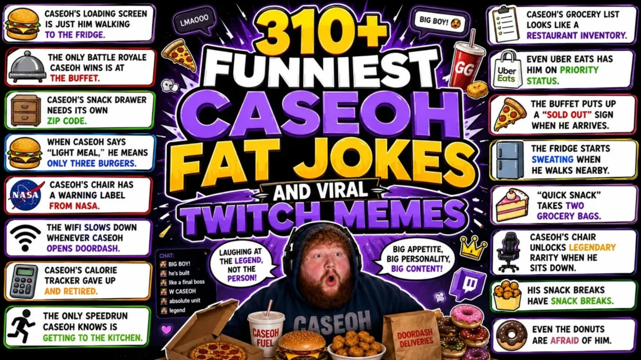 310+ Funniest CaseOh Fat Jokes and Viral Twitch Memes 🍔 (1)