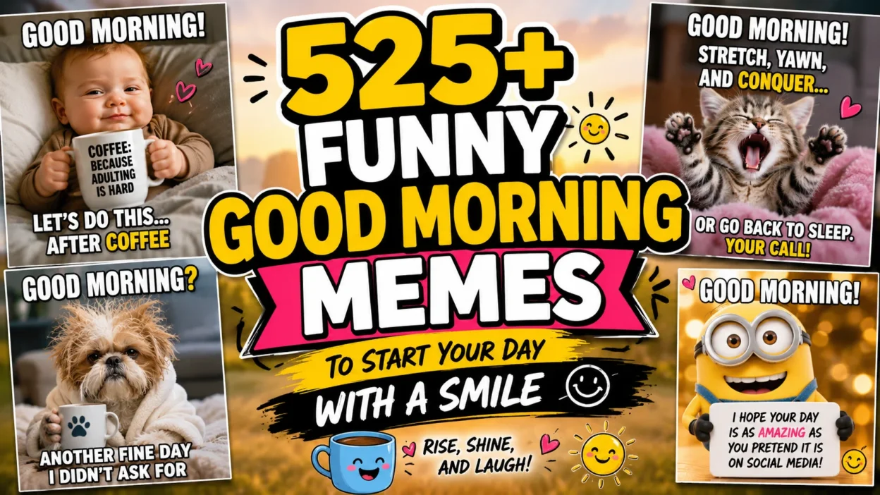 525+ Funny Good Morning Memes to Start Your Day With a Smile