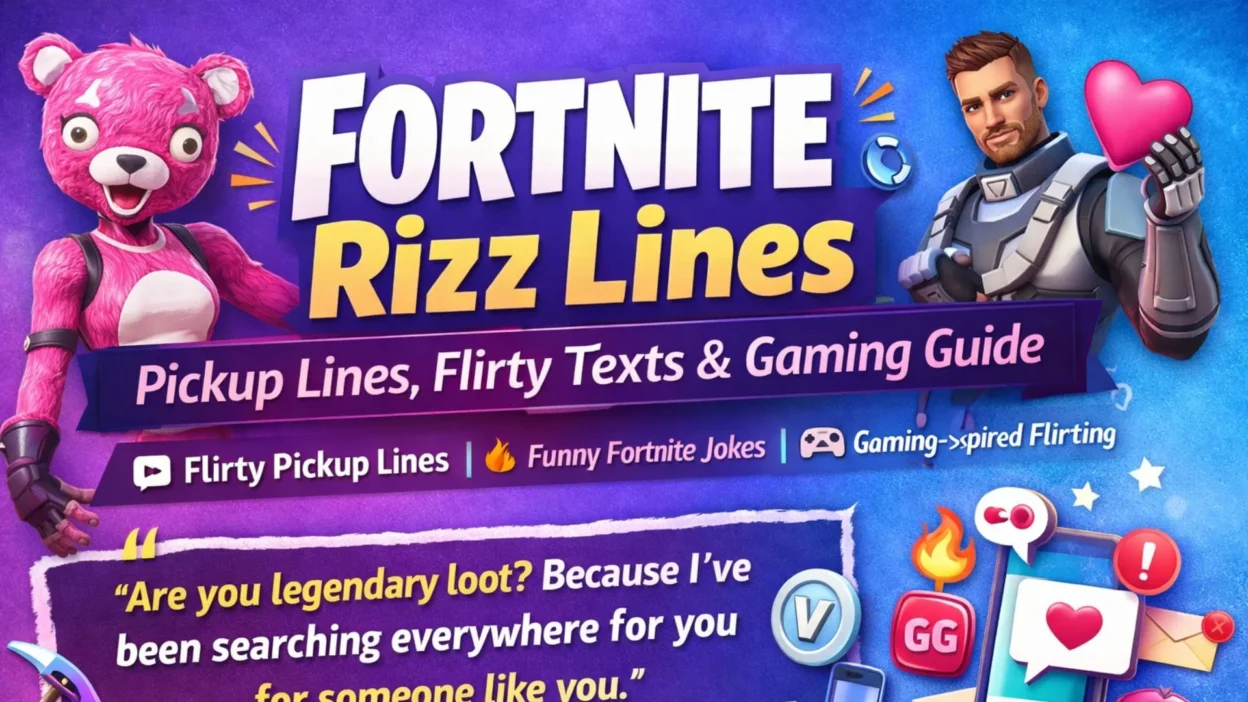 Fortnite Rizz Lines (Pickup Lines, Flirty Texts & Gaming Guide)