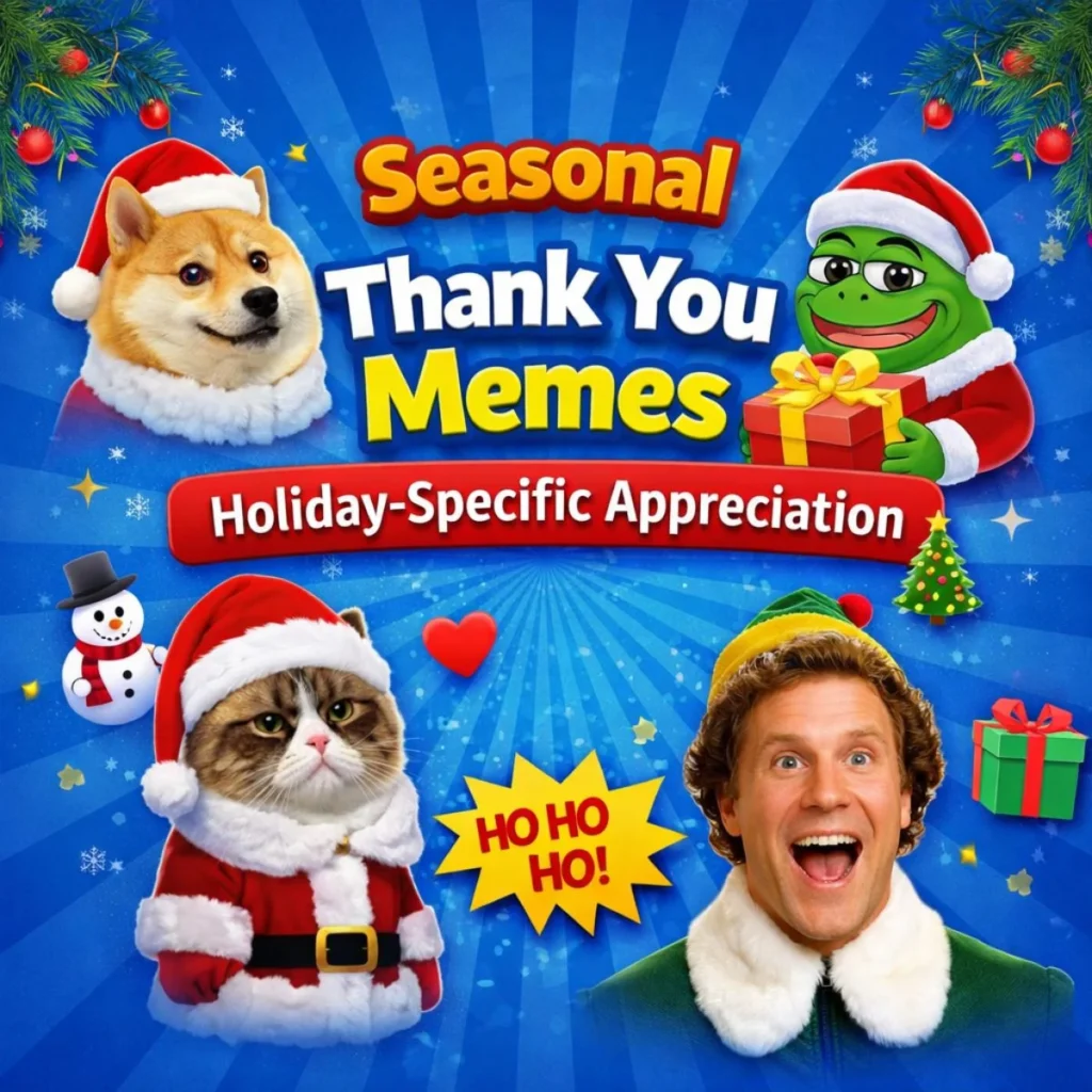 Seasonal Thank You Memes Holiday-Specific Appreciation 🎄
