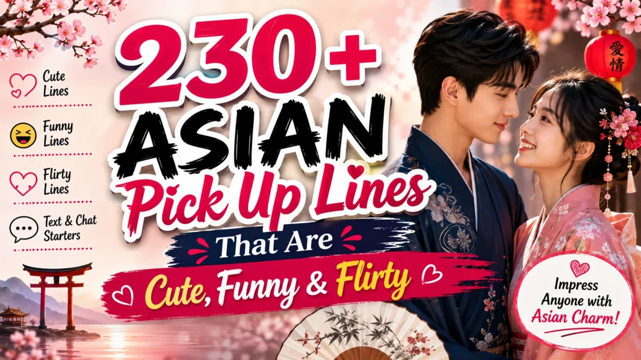 230+ Asian Pick Up Lines That Are Cute, Funny & Flirty 🎎
