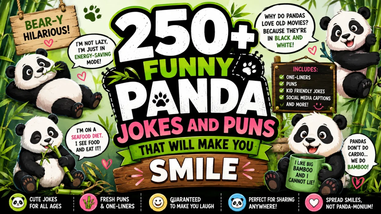 250+ Funny Panda Jokes and Puns That Will Make You Smile
