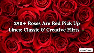 250+ Roses Are Red Pick Up Lines Classic & Creative Flirts 🌹