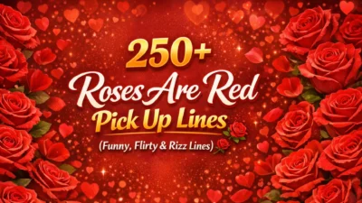 250+ Roses Are Red Pick Up Lines (Funny, Flirty & Rizz Lines) 🌹