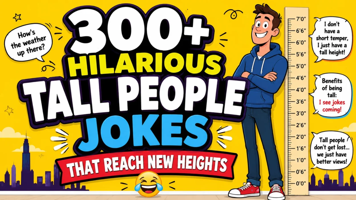 300+ Hilarious Tall People Jokes That Reach New Heights 😂