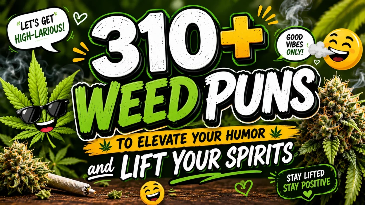 310+ Weed Puns to Elevate Your Humor and Lift Your Spirits 🌿😄