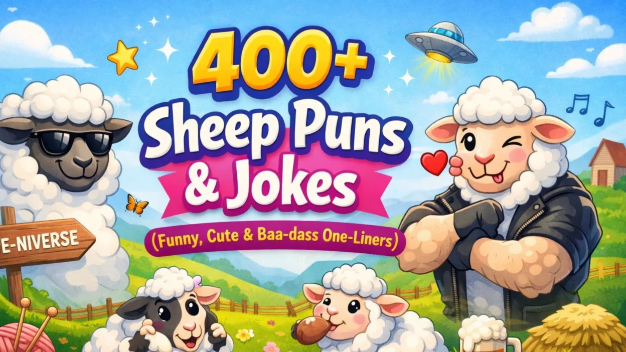 400+ Sheep Puns & Jokes (Funny, Cute & Baa-dass One-Liners)