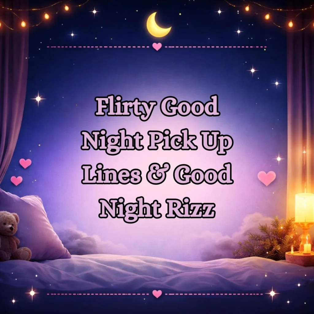 Flirty Good Night Pick Up Lines & Good Night Rizz