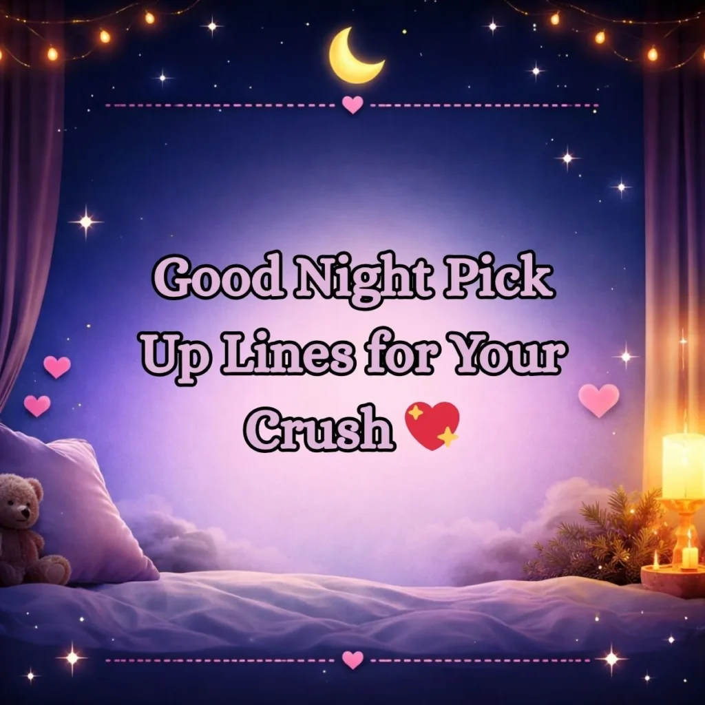 Good Night Pick Up Lines for Your Crush 💖
