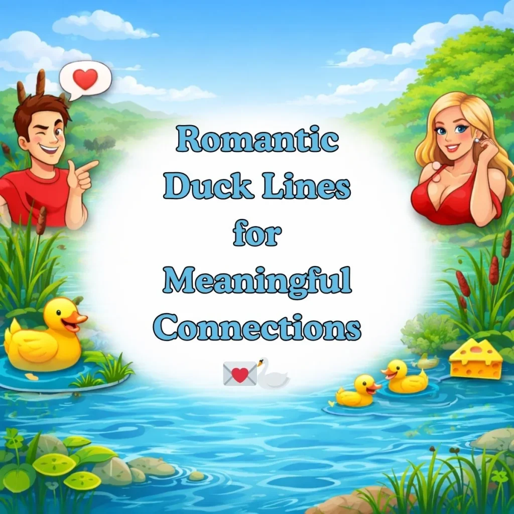 Romantic Duck Lines for Meaningful Connections 💌🦢