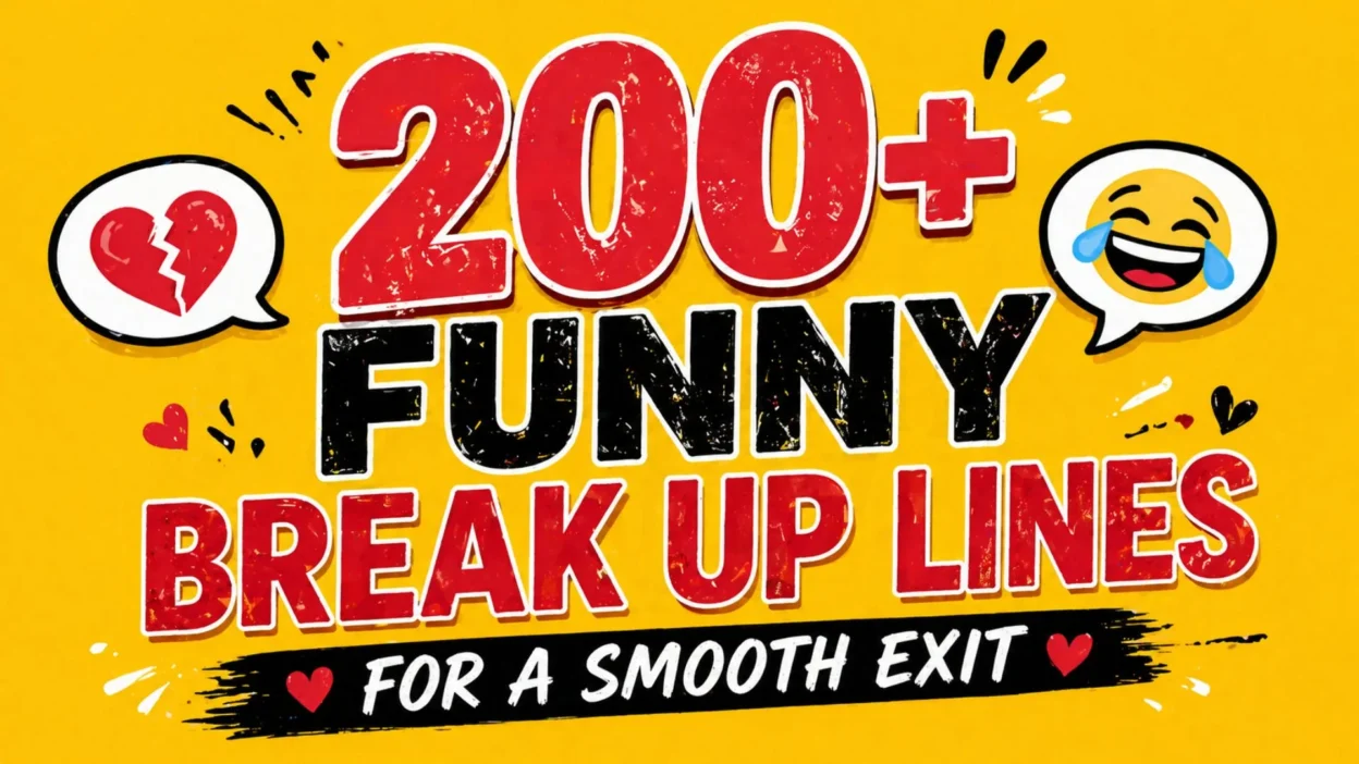 200+ Funny Break Up Lines for a Smooth Exit