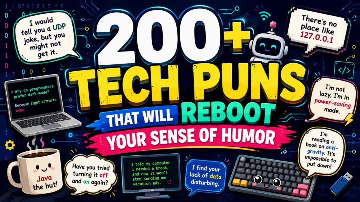 200+ Tech Puns That Will Reboot Your Sense of Humor 🤖