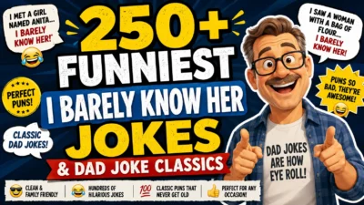 250+ Funniest I Barely Know Her Jokes & Dad Joke Classics 🤣