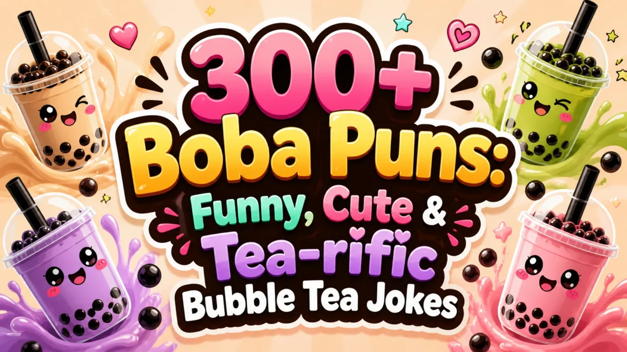 300+ Boba Puns Funny, Cute & Tea-rific Bubble Tea Jokes