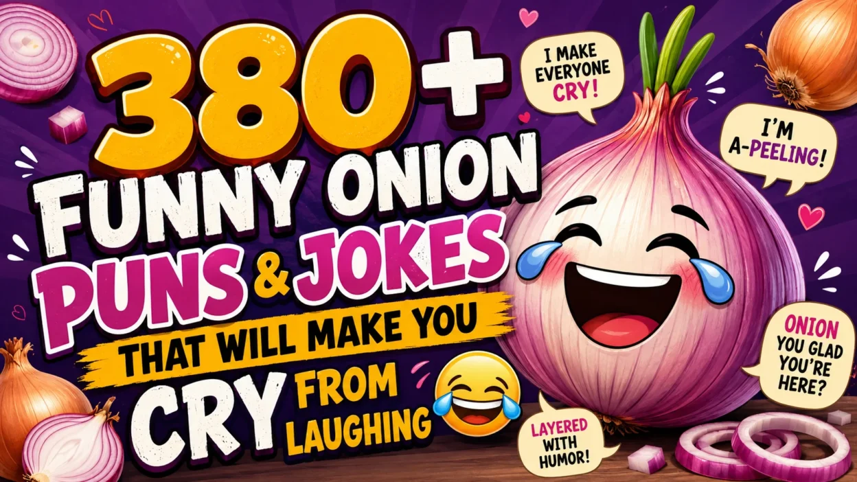 380+ Funny Onion Puns & Jokes That Will Make You Cry 😂🧅