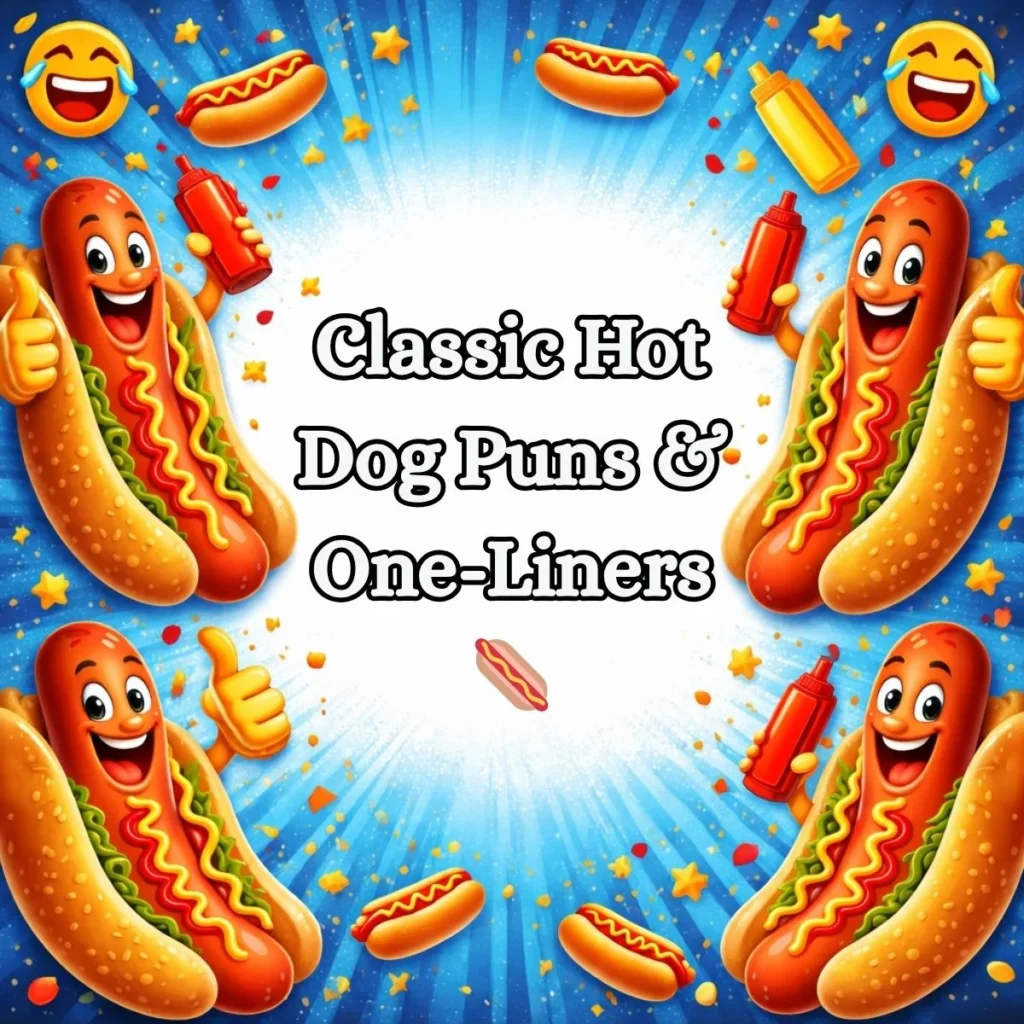 Classic Hot Dog Puns & One-Liners 🌭