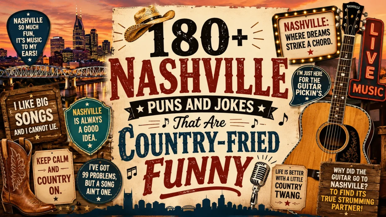180+ Nashville Puns and Jokes That Are Country-Fried Funny