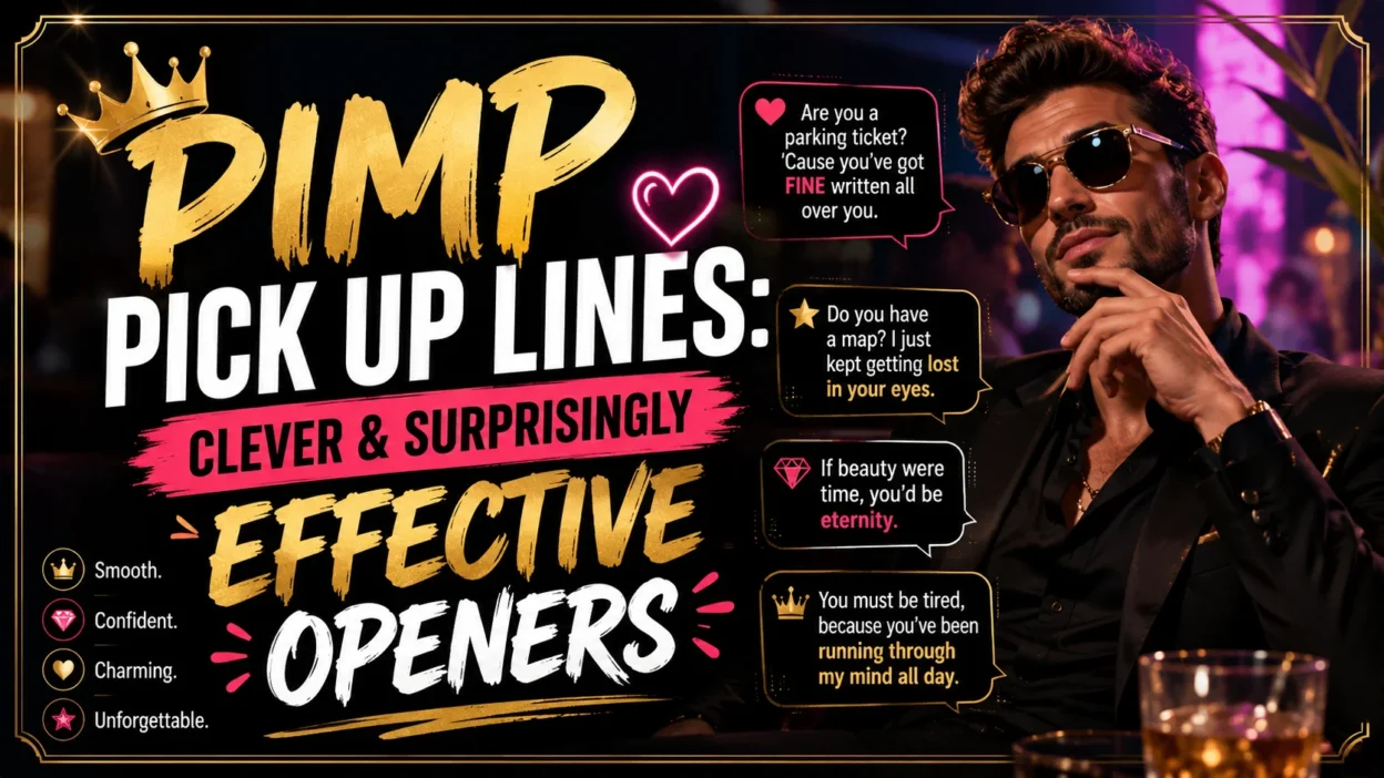 Pimp Pick Up Lines Clever & Surprisingly Effective Openers