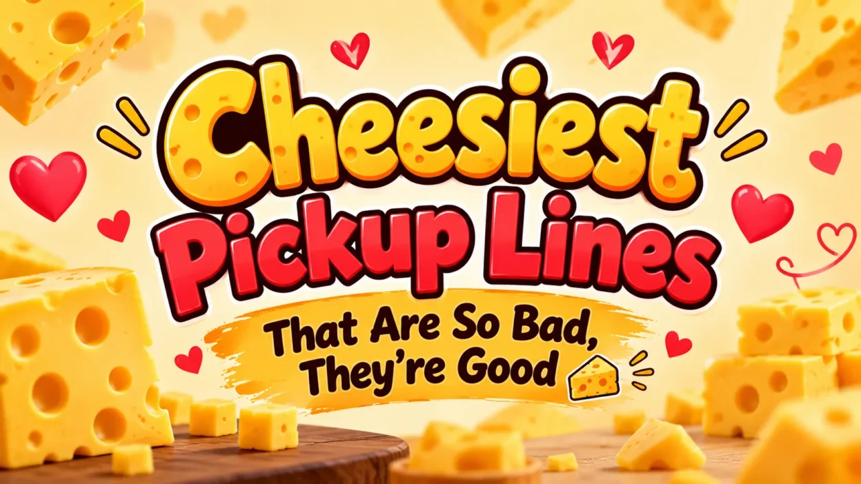 Cheesiest Pickup Lines That Are So Bad, They’re Good 🧀